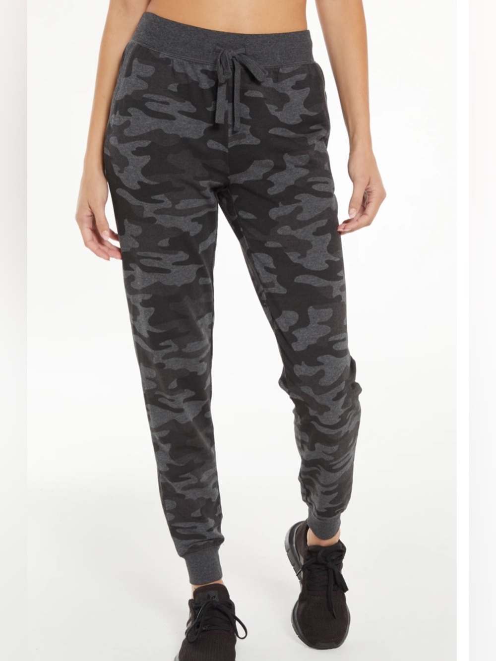 Z Supply Charcoal Camo Jogger Pants